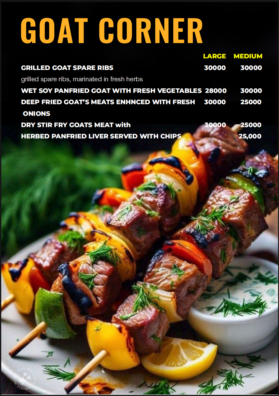 Goat menu